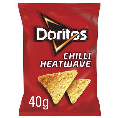 Doritos Chilli Heatwave Crisps 40g Pack of 32 08016 Doritos Chilli Heatwave Crisps 40g Pack of 32 08016