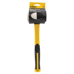 Rolson Combination Rubber Mallet 16oz Black/White Pack of 6 10560 Rolson Combination Rubber Mallet 16oz Black/White Pack of 6 10560
