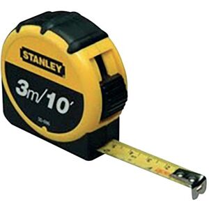 Stanley Tools Stanley Retractable Tape Measure with Belt Clip 3 Metre 0-30-686 Stanley Tools Stanley Retractable Tape Measure with Belt Clip 3 Metre 0-30-686