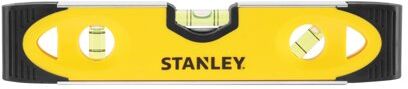 Stanley Tools Stanley Magnetic Shock Resistant Torpedo Spirit Level 230mm Yellow/Black 0-43-511