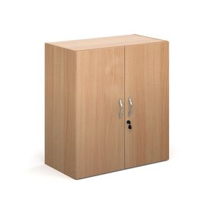 Contract 25 Contract double door cupboard 830mm high with 1 shelf - beech