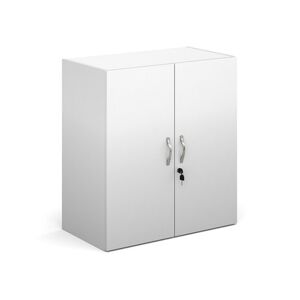 Contract 25 Contract double door cupboard 830mm high with 1 shelf - white