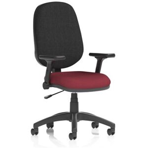 Eclipse Plus I Lever Task Operator Chair With Height Adjustable And Folding Arms Bespoke Colour Seat Ginseng Chilli