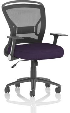 Zeus Mesh Back Task Operator Chair Bespoke Colour Seat Tansy Purple