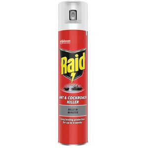 Raid Ant and Cockroach Killer Aerosol 300ml Pack of 6 97734 Raid Ant and Cockroach Killer Aerosol 300ml Pack of 6 97734