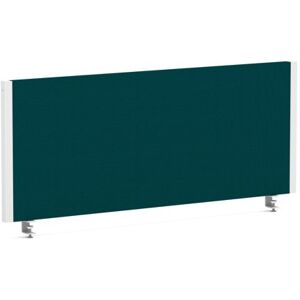 Impulse/Evolve Plus Bench Screen 1000 White Frame Bespoke Maringa Teal Fabric Impulse/Evolve Plus Bench Screen 1000 White Frame Bespoke Maringa Teal Fabric