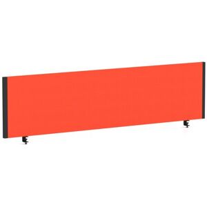 Impulse/Evolve Plus Bench Screen 1600 Black Frame Bespoke Tabasco Orange Fabric Impulse/Evolve Plus Bench Screen 1600 Black Frame Bespoke Tabasco Orange Fabric