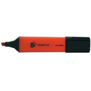5 Star office 5 Star Highlighter Chisel Tip 1-5mm Line Red Pack of 12 296298 5 Star office 5 Star Highlighter Chisel Tip 1-5mm Line Red Pack of 12 296298