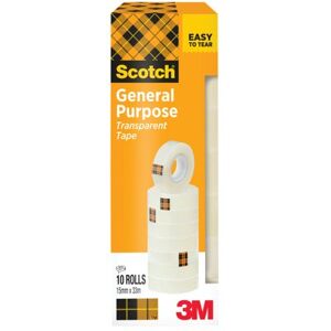 Scotch 508 Transparent Tape 15mmx33m Pack of 10 7100336226 Scotch 508 Transparent Tape 15mmx33m Pack of 10 7100336226