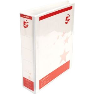 5 Star office 5 Star 4D-Ring Presentation Ring Binder A4 50mm Wht Pack of 10 933082 5 Star office 5 Star 4D-Ring Presentation Ring Binder A4 50mm Wht Pack of 10 933082