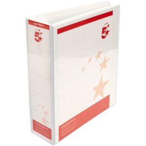 5 Star office 5 Star 4D-Ring Presentation Ring Binder A4 65mm Wht Pack of 10 933112 5 Star office 5 Star 4D-Ring Presentation Ring Binder A4 65mm Wht Pack of 10 933112