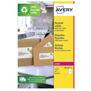 Avery Recycled Ring Binder Label 7/Sheet White (Pack of 105) LR4760-15 Avery Recycled Ring Binder Label 7/Sheet White (Pack of 105) LR4760-15