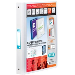 Elba Vision 25Mm 2 O-Ring Presentation Binder A4 White 100080889 Elba Vision 25Mm 2 O-Ring Presentation Binder A4 White 100080889
