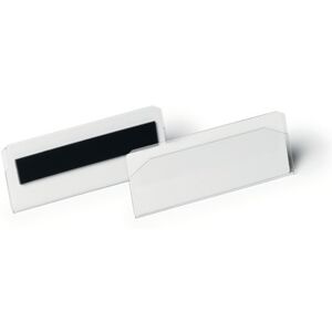 Durable Magnetic Document Pocket Hard Cover 100x38mm Transparent (Pack of 10) 119519 Durable Magnetic Document Pocket Hard Cover 100x38mm Transparent (Pack of 10) 119519