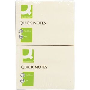 Q-Connect Quick Notes 76x102mm Yellow (Pack of 12) KF01410 Q-Connect Quick Notes 76x102mm Yellow (Pack of 12) KF01410