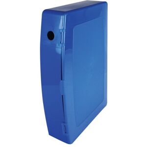 Q-Connect Box File Foolscap Polypropylene Blue Cp0KF04103 Q-Connect Box File Foolscap Polypropylene Blue Cp0KF04103