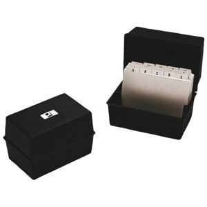 Q-Connect Card Index Box 152 x 102mm Black KF10010 Q-Connect Card Index Box 152 x 102mm Black KF10010
