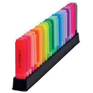 Q-Connect Highlighter Pens Deskset Assorted Pack of 23 KF17782 Q-Connect Highlighter Pens Deskset Assorted Pack of 23 KF17782