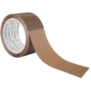 Q-Connect Packaging Tape 50mmx66m Polypropylene Brown (Pack of 6) KF27010 Q-Connect Packaging Tape 50mmx66m Polypropylene Brown (Pack of 6) KF27010