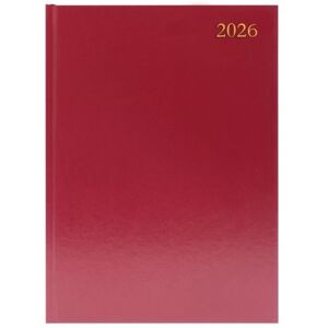 Q-Connect 5 Star Desk Diary 2 Page Per Day A4 Burgundy 2026 KF2A4BG26 Q-Connect 5 Star Desk Diary 2 Page Per Day A4 Burgundy 2026 KF2A4BG26