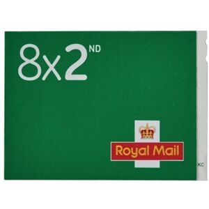 Royal Mail Second Class Stamp Book Pack of 8 2CB8SINGLE Royal Mail Second Class Stamp Book Pack of 8 2CB8SINGLE
