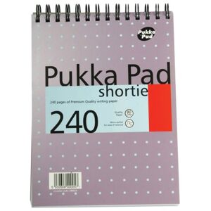 Pukka Pad Ruled Wirebound Metallic Shortie Notepad 240 Pages A5 (Pack of 3) SM024 Pukka Pad Ruled Wirebound Metallic Shortie Notepad 240 Pages A5 (Pack of 3) SM024