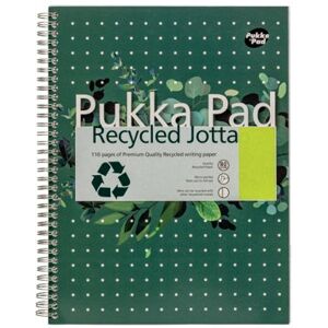 Pukka Pad Recycled Ruled Wirebound Notebook 110 Pages A4 (3 Pack) RCA4100 Pukka Pad Recycled Ruled Wirebound Notebook 110 Pages A4 (3 Pack) RCA4100