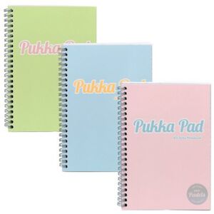 Pukka Pad Pastel Project Book A4 Assorted (Pack of 3) 2012-PST Pukka Pad Pastel Project Book A4 Assorted (Pack of 3) 2012-PST