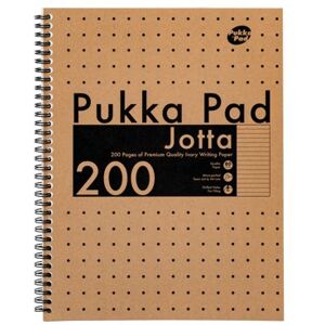 Pukka Pad Kraft Jotta Notebook A4 (Pack of 3) 9565-KRA Pukka Pad Kraft Jotta Notebook A4 (Pack of 3) 9565-KRA