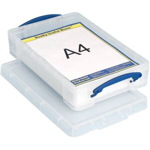 Really Useful Clear 4L Plastic Storage Box 395X255X80Mm Pk 1 KING4C Really Useful Clear 4L Plastic Storage Box 395X255X80Mm Pk 1 KING4C