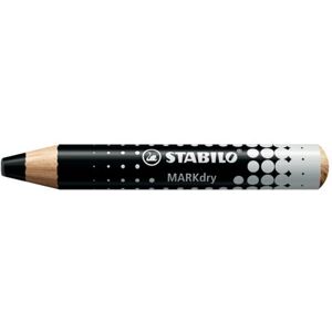 Stabilo Markdry Whiteboard Pencils Black (Pack of 5) 648/46 Stabilo Markdry Whiteboard Pencils Black (Pack of 5) 648/46
