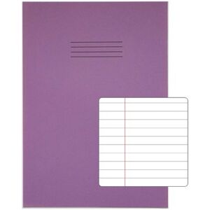 Rhino Exercise Book 80 Page 13x9in 8mm Ruled Purple Contract (Pack of 50) VDUV080-214-6 Rhino Exercise Book 80 Page 13x9in 8mm Ruled Purple Contract (Pack of 50) VDUV080-214-6