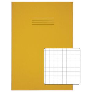 Rhino Exercise Book 80 Page A4 10mm Squares Yellow Contract (Pack of 50) VEXV668-215-0 Rhino Exercise Book 80 Page A4 10mm Squares Yellow Contract (Pack of 50) VEXV668-215-0
