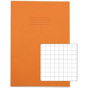 Rhino Exercise Book 80 Page A4 10mm Squares Orange Contract (Pack of 50) VEXV668-268-6 Rhino Exercise Book 80 Page A4 10mm Squares Orange Contract (Pack of 50) VEXV668-268-6