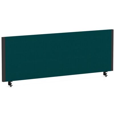 Impulse/Evolve Plus Bench Screen 1200 Black Frame Bespoke Maringa Teal Fabric Impulse/Evolve Plus Bench Screen 1200 Black Frame Bespoke Maringa Teal Fabric