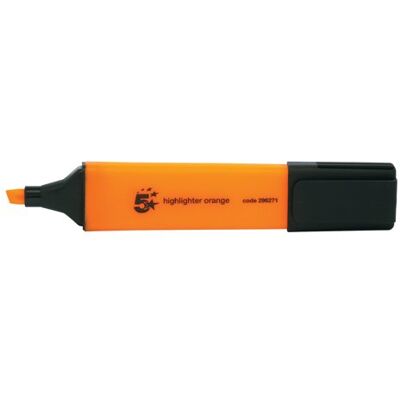 5 Star office 5 Star Highlighter Chisel Tip 1-5mm Line Orange (Pack of 12) 296271 5 Star office 5 Star Highlighter Chisel Tip 1-5mm Line Orange (Pack of 12) 296271