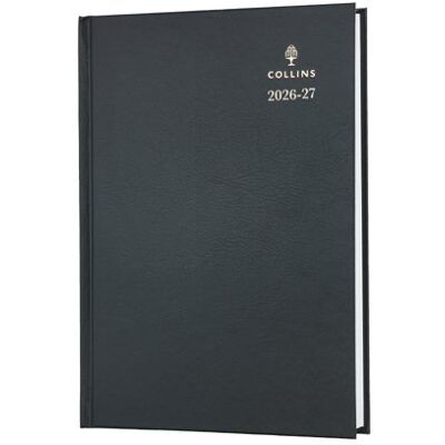 Collins Academic Diary Day Per Page A5 Black 2026-2027 52MBLK26 Collins Academic Diary Day Per Page A5 Black 2026-2027 52MBLK26