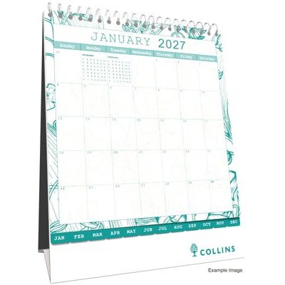 Collins Tara Desk Calendar Month To View 2027 TADC.27 Collins Tara Desk Calendar Month To View 2027 TADC.27