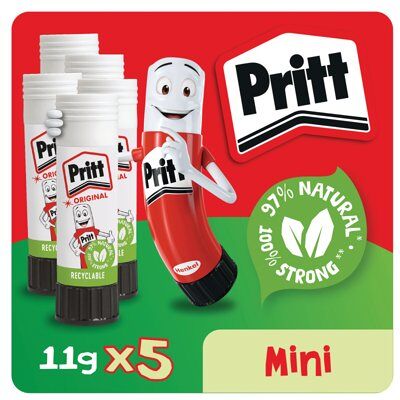 Pritt Stick Glue Stick 11g (Pack of 5) 1483489 Pritt Stick Glue Stick 11g (Pack of 5) 1483489