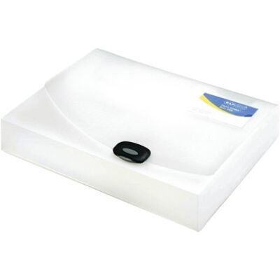 Rapesco Rigid Wallet Box File 60mm A4 Clear 0714 Rapesco Rigid Wallet Box File 60mm A4 Clear 0714