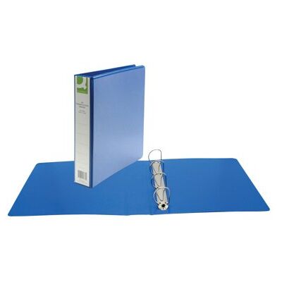 Q-Connect Presentation 40mm 4D Ring Binder A4 Blue KF01331 Q-Connect Presentation 40mm 4D Ring Binder A4 Blue KF01331