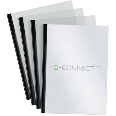 Q-Connect Black A4 5mm Slide Binder and Cover Set (Pack of 20) KF01926 Q-Connect Black A4 5mm Slide Binder and Cover Set (Pack of 20) KF01926
