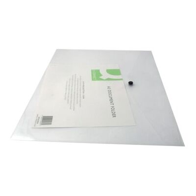 Q-Connect Polypropylene Document Folder A3 Clear (Pack of 12) KF02464 Q-Connect Polypropylene Document Folder A3 Clear (Pack of 12) KF02464