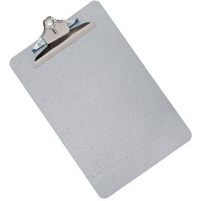 Q-Connect Metal Clipboard Foolscap Grey KF05595 Q-Connect Metal Clipboard Foolscap Grey KF05595