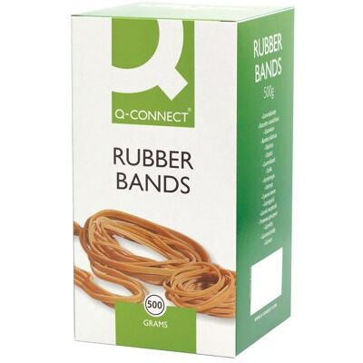Q-Connect Rubber Bands No.32 76.2 x 3.2mm 500g KF10537 Q-Connect Rubber Bands No.32 76.2 x 3.2mm 500g KF10537