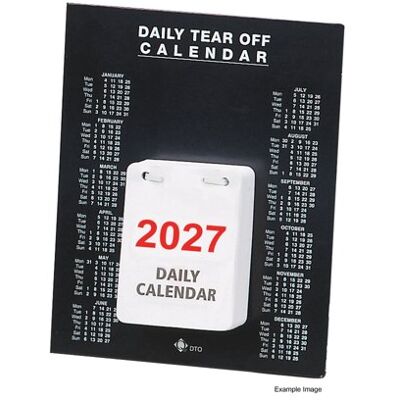 Q-Connect Daily Tear Off Desk Calendar 2027 KFDTO27 Q-Connect Daily Tear Off Desk Calendar 2027 KFDTO27