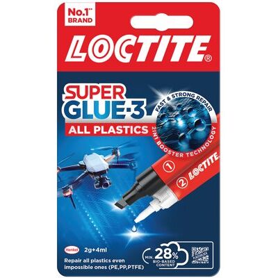 Loctite 2631378 Super Glue - All Plastics - 2g/4ml Loctite 2631378 Super Glue - All Plastics - 2g/4ml