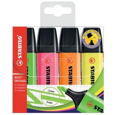 STABILO BOSS ORIGINAL Highlighter Wallet Pack - Highlighter STABILO BOSS ORIGINAL Highlighter Wallet Pack - Highlighter