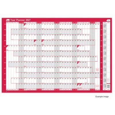 Sasco Year Planner Unmounted 2027 2410286 Sasco Year Planner Unmounted 2027 2410286