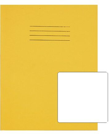 Rhino Exercise Book Plain 80 Pages 9x7 Yellow (Pack of 100) VC48990